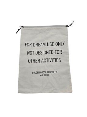 Golden Goose White Drawstring Sneaker Dust Bag